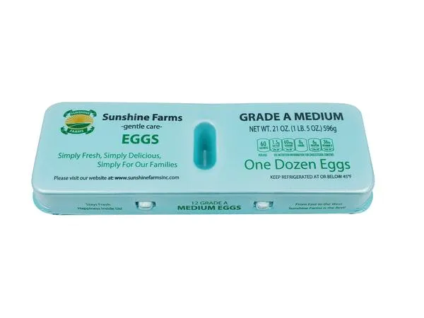 Sunshine Farms Grade A Medium One Dozen Eggs