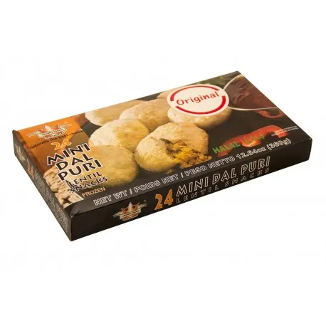 Crown Farms Mini Dal Puri Lentil Snacks 360gm