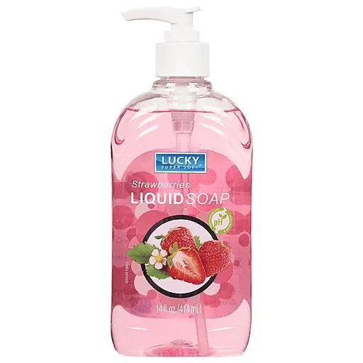 Lucky Strawberries Liquid Soap 14 Fl Oz
