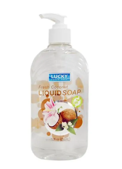 Lucky Fresh Coconut Liquid Soap 14 Fl Oz