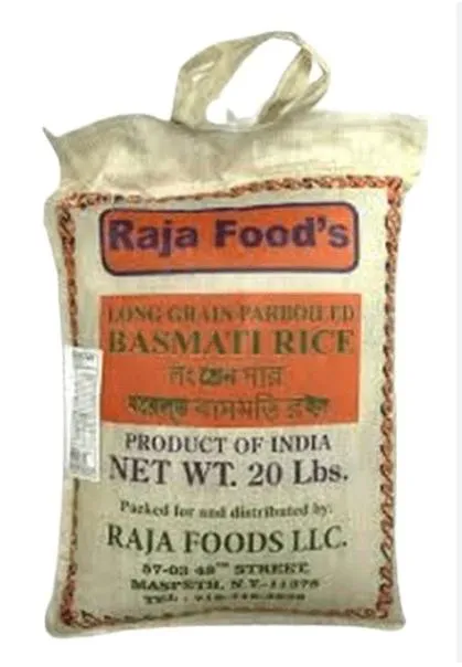 Raja Food'S Parboiled Basmati Rice 20 Lb