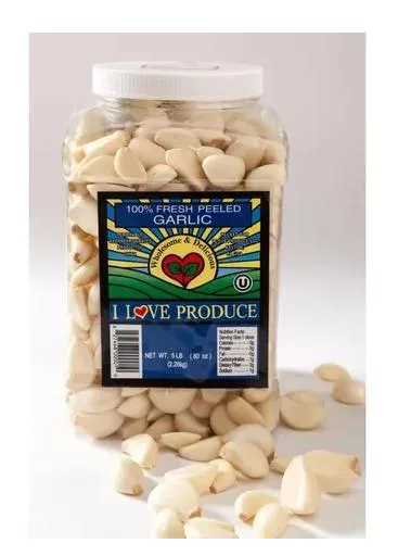100% Fresh Peeled Garlic 5lb