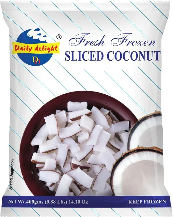 Daily Delight Fresh Frozen Sliced Coconut 400gm