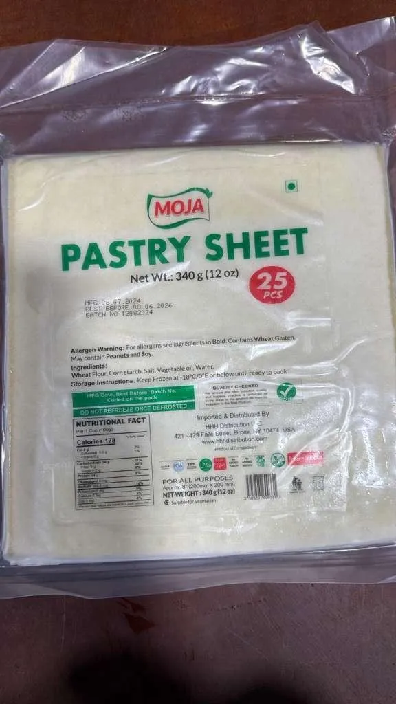 Moja Pastry Sheet 25pcs.